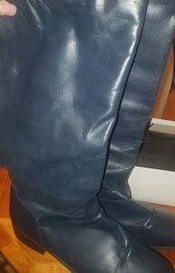 Navy Blue flat boots